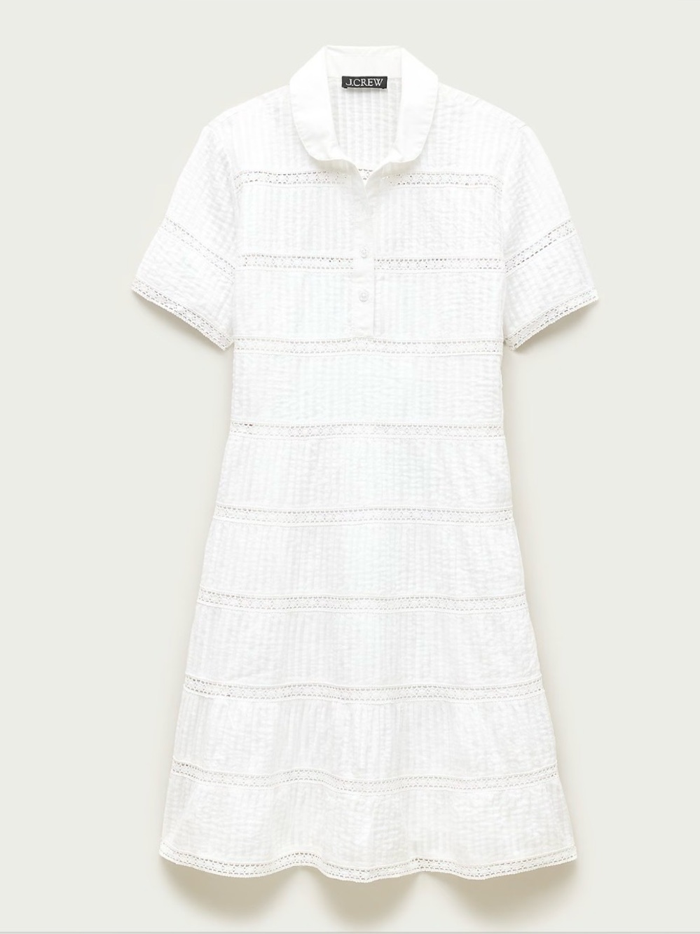 NWT JCrew Tiered shirt-dress in cotton voile - Picture 2 of 4